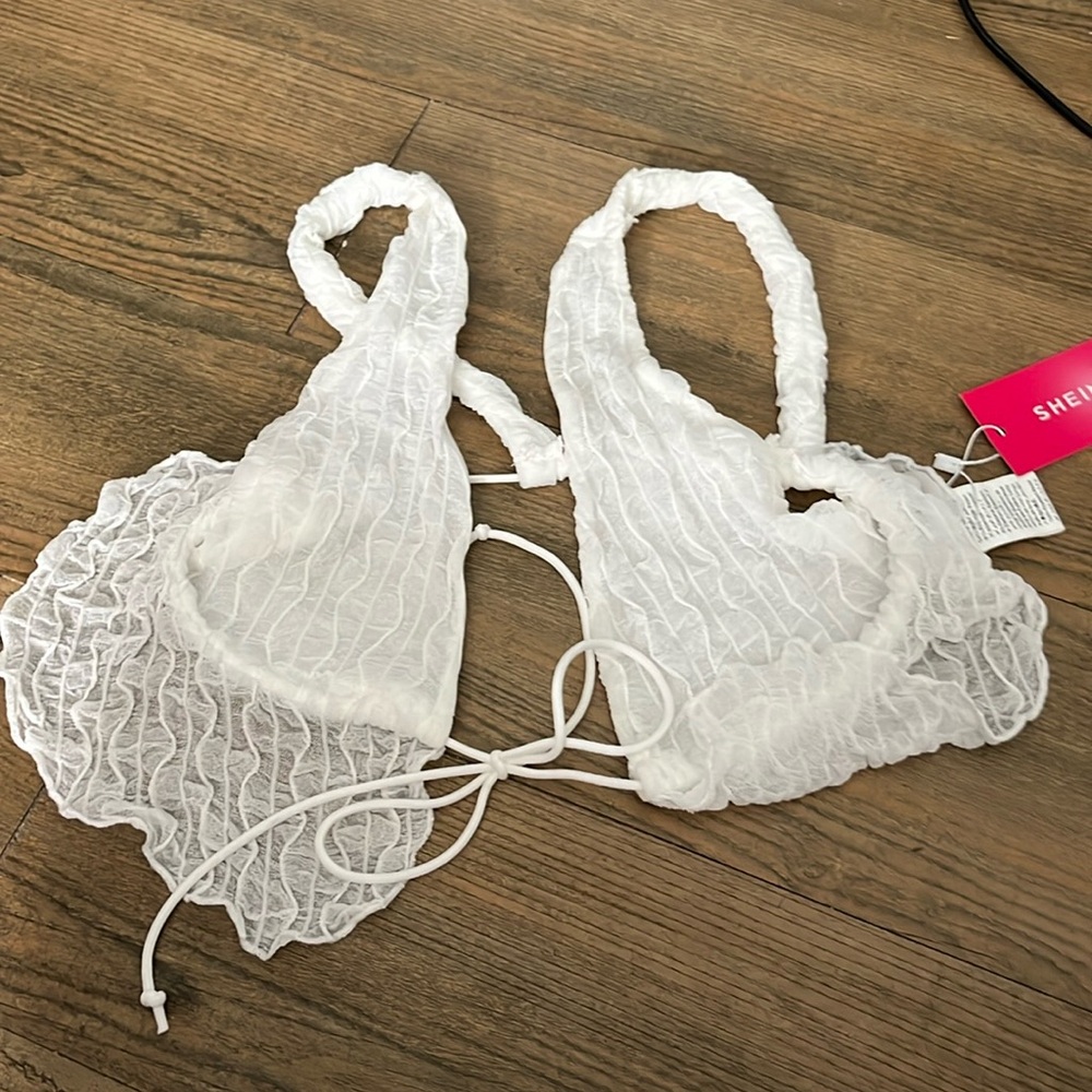 White, Seethru, Fits well with a chest
